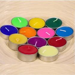SpectrumGlow Tealight Candle Set – 12 Colors of Light
